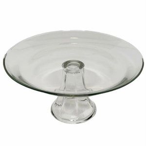 13” Desert stand Treat display Cupcakes Cookies Clear glass CAKE PEDESTAL